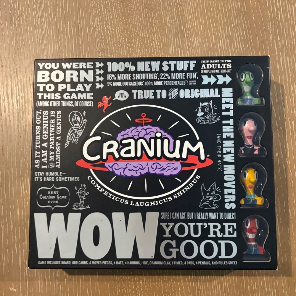 Cranium Board Game Wow You're Good Black Edition age 17+ 2007 Family Gamenight